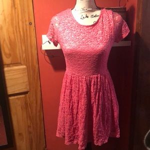 Pretty in Pink Forever 21 dress.